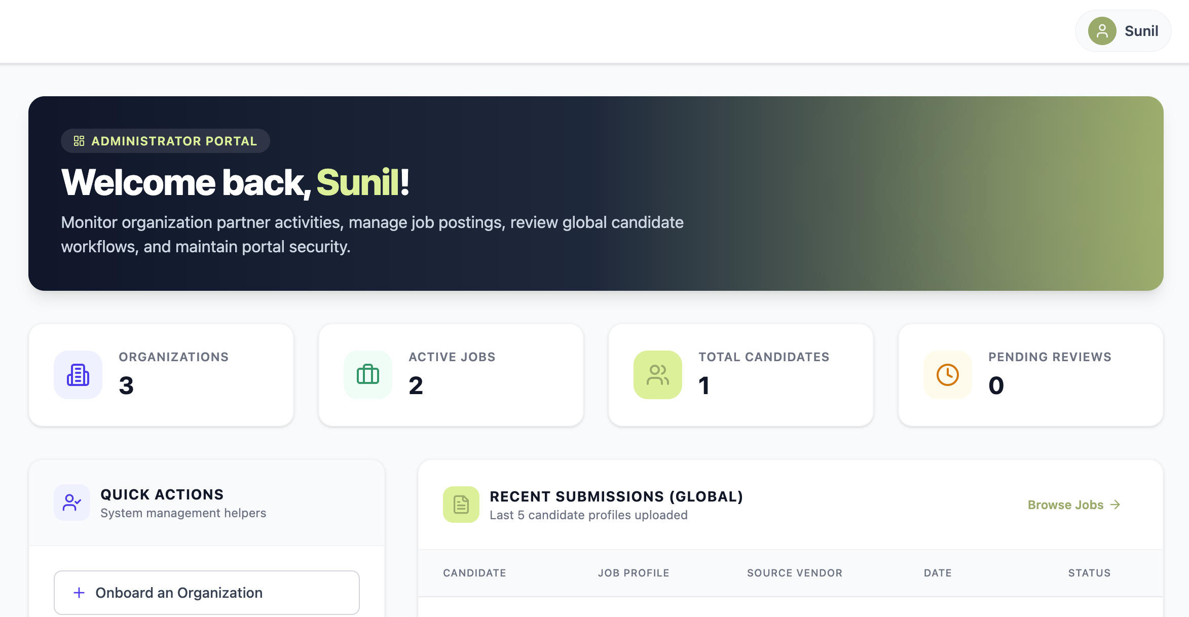 Triangle Projects platform - vendor sourcing, triangulated homepage